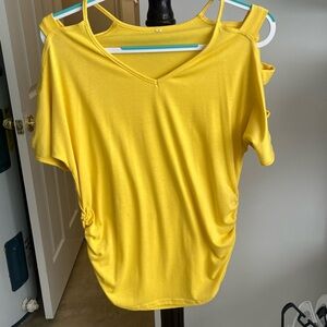 Amazon Bright Yellow Short Sleeve Women's Tee
